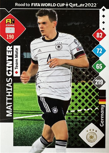 Road To FIFA World Cup Qatar 2022 Germany TEAM MATE Ginter #190