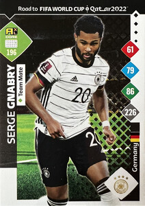 Road To FIFA World Cup Qatar 2022 Germany TEAM MATE Gnabry #196