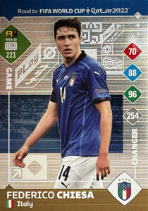Road To FIFA World Cup Qatar 2022 Italy GOLD Chiesa #221