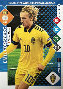 Road To FIFA World Cup Qatar 2022 Sweden TEAM MATE Forsberg #356