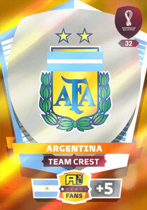 FIFA World Cup Qatar 2022 FANS Team Crest Argentina #32