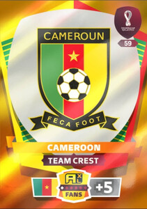 FIFA World Cup Qatar 2022 FANS Team Crest Cameroon #59