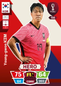 FIFA World Cup Qatar 2022 CORE Young-gwon Kim #156