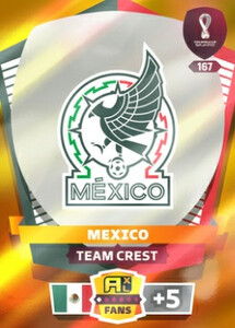 FIFA World Cup Qatar 2022 FANS Team Crest Mexico #167 