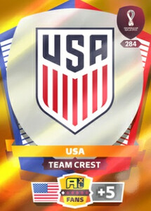 FIFA World Cup Qatar 2022 FANS Team Crest USA #284