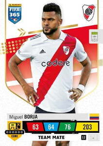 2023 FIFA 365 River Plate TEAM MATE Borja #17