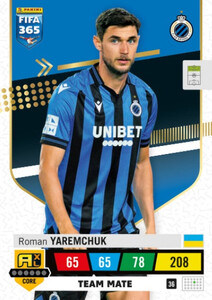 2023 FIFA 365 Club Brugge KV TEAM MATE Yaremchuk #36