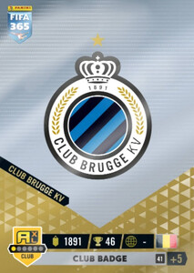 2023 FIFA 365 Club Brugge KV BADGE #41