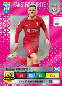 2023 FIFA 365 Liverpool FANS' FAVOURITE Robertson #91