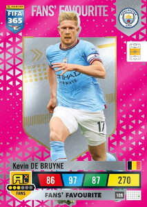 2023 FIFA 365 Manchester City FANS' FAVOURITE De Bruyne #109