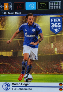 2016 FIFA 365 TEAM MATE FC SCHALKE 04 Marco Höger #149