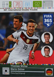 2016 FIFA 365 INTERNATIONAL DOUBLE TROUBLE Müller/ Götze #367