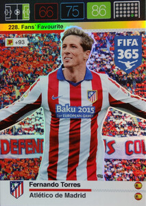 2016 FIFA 365 FANS FAVOURITE Fernando Torres #228