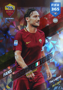 2018 FIFA 365 FANS MILESTONE Francesco Totti #231