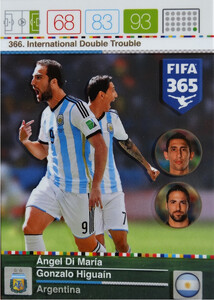 2016 FIFA 365 INTERNATIONAL DOUBLE TROUBLE Di María/ Higuain #366
