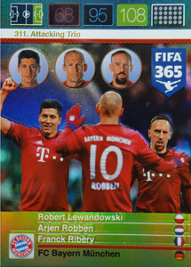 2016 FIFA 365 ATTACKING TRIO 	 Lewandowski,  Robben,  Ribéry #311
