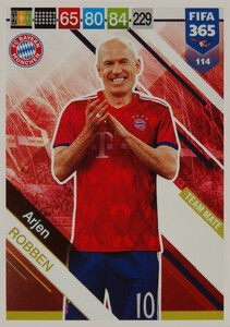 2019 FIFA 365 TEAM MATE  Arjen Robben #114