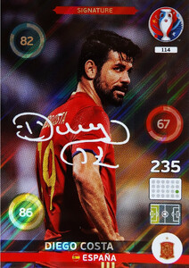 EURO 2016 SIGNATURE Diego Costa #114