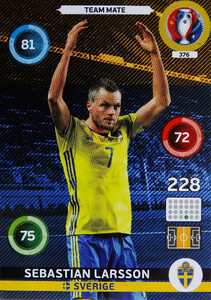 EURO 2016 TEAM MATE Sebastian Larsson #376