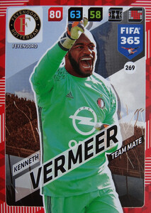 2018 FIFA 365 TEAM MATE Kenneth Vermeer #269
