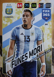 2018 FIFA 365 INTERNATIONAL STAR Ramiro Funes Mori #341