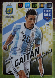 2018 FIFA 365 INTERNATIONAL STAR Nicolas Gaitan #346
