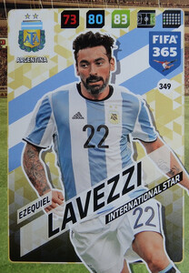 2018 FIFA 365 INTERNATIONAL STAR Ezequiel Lavezzi #349