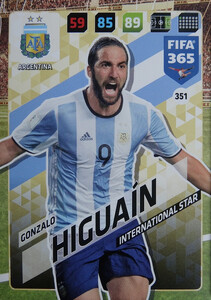 2018 FIFA 365 INTERNATIONAL STAR Gonzalo Higuaín #351