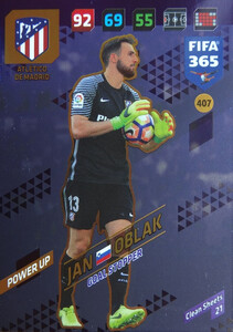 2018 FIFA 365 GOAL STOPPER Jan Oblak #407