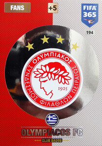 2017 FIFA 365 CLUB LOGO Olympiacos FC #194