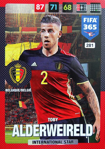 2017 FIFA 365 NATIONAL TEAM Toby Alderweireld #281