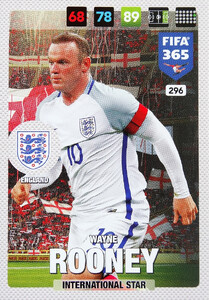 2017 FIFA 365 NATIONAL TEAM Wayne Rooney #296