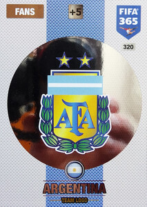 2017 FIFA 365 NATIONAL TEAM LOGO ARGENTYNA #320