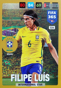 2017 FIFA 365 NATIONAL TEAM 	Filipe Luis #326