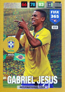 2017 FIFA 365 NATIONAL TEAM Gabriel Jesus #333