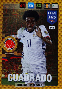2017 FIFA 365 NATIONAL TEAM Juan Cuadrado #348