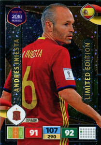 ROAD TO RUSSIA 2018 LIMITED Andres Iniesta
