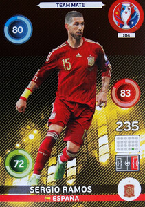 EURO 2016 TEAM MATE Sergio Ramos #104