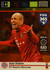 2016 FIFA 365 GOAL MACHINE Arjen Robben #166