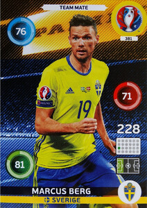 EURO 2016 TEAM MATE Marcus Berg #381