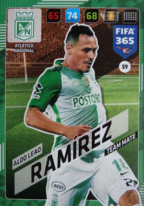 2018 FIFA 365 TEAM MATE Aldo Leao Ramírez #59