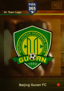 2016 FIFA 365 TEAM LOGO BEIJING GUOAN FC #34