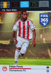 2016 FIFA 365 TEAM MATE OLYMPIACOS FC Felipe Pardo #116