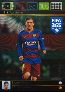 2016 FIFA 365 TOP MASTER Lionel Messi #313